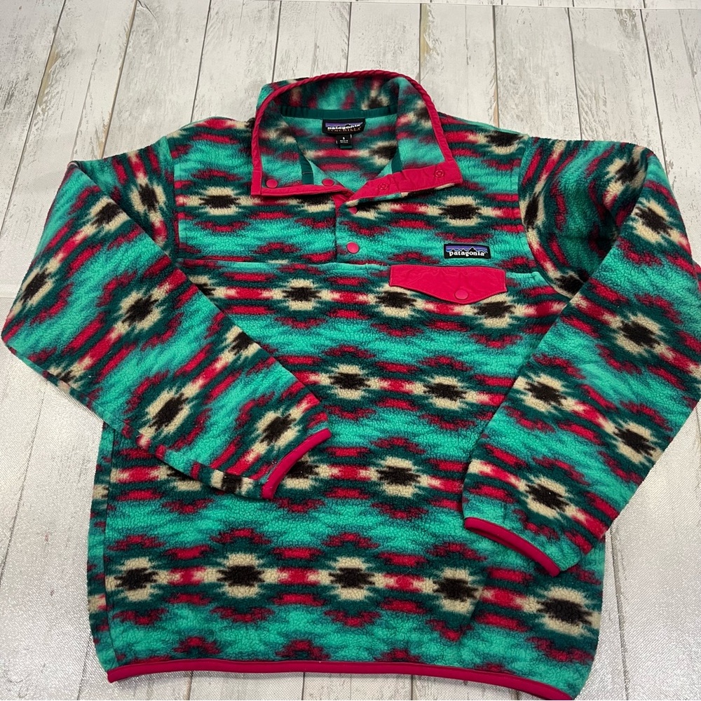 Patagonia Women's Lightweight Synchilla Snap-T Pullover Sz S